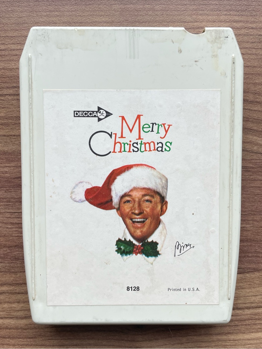 Bing Crosby Merry Christmas Vintage Decca 8-Track Tape 6-8128 UNTESTED As Is